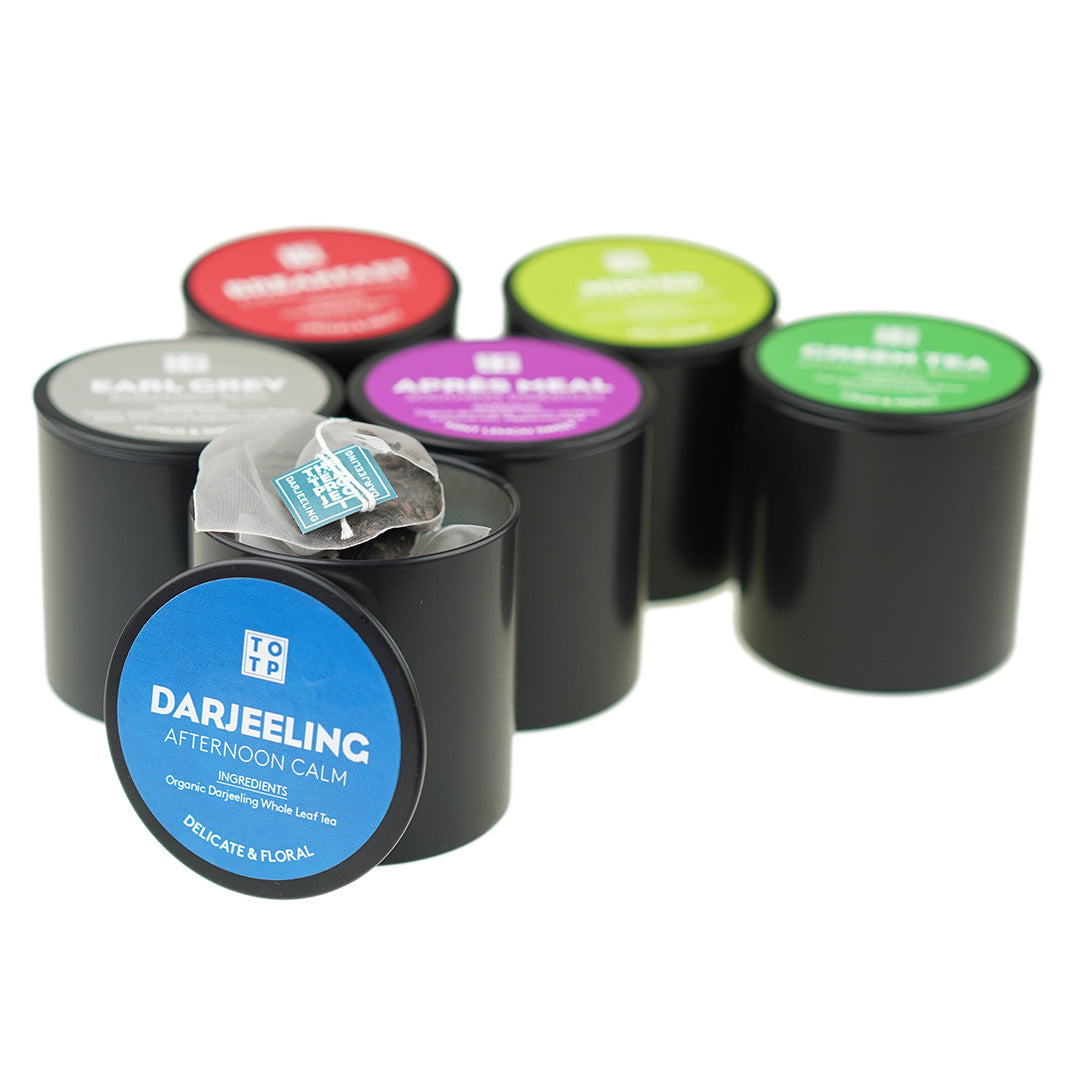 Tea travel tin collection