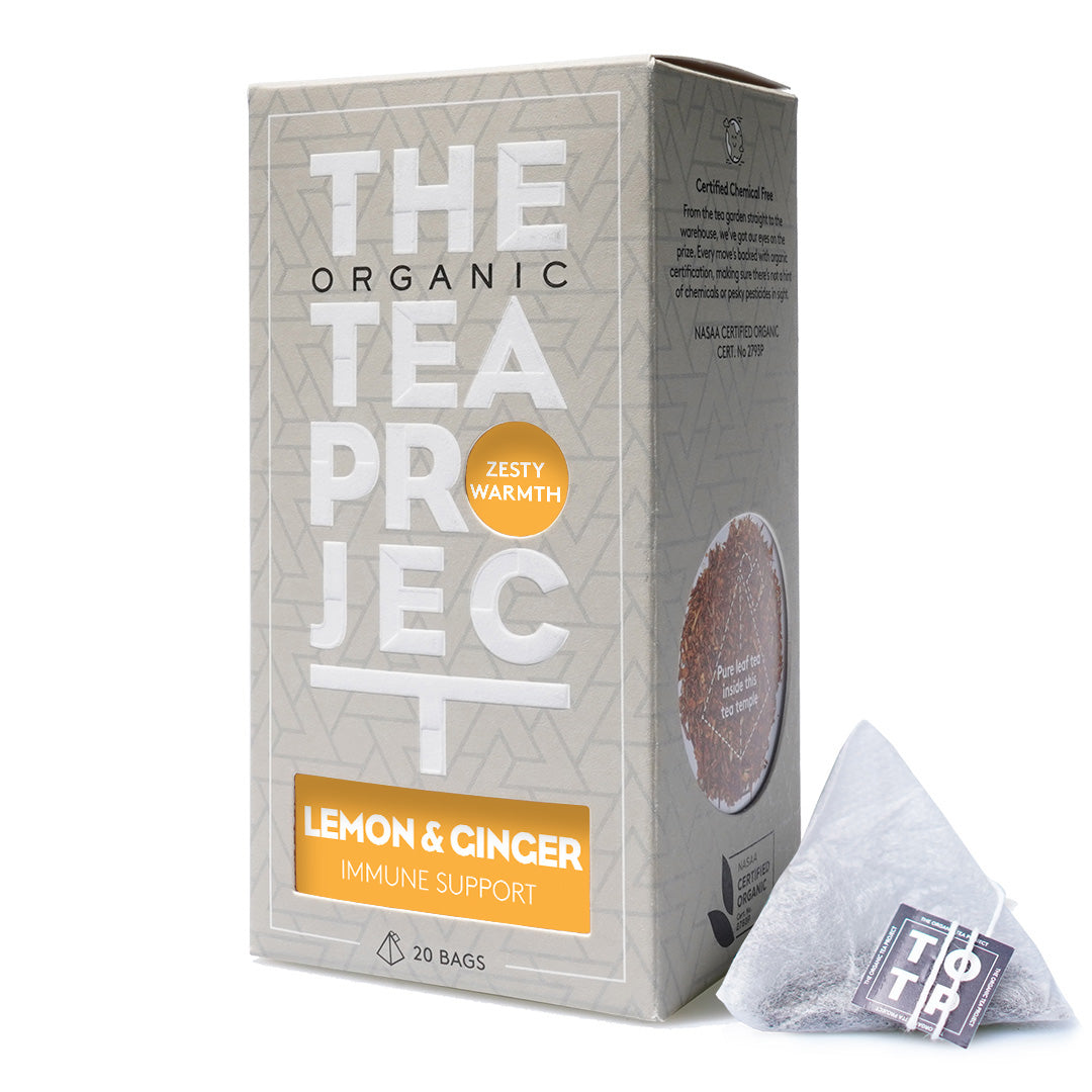 Lemon and Ginger Herbal Tea – Organic Pyramid Bags (20 pack ...