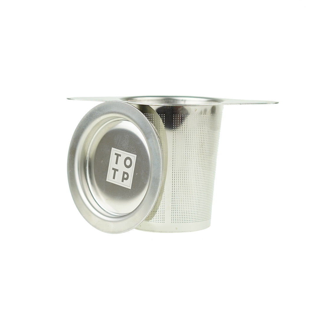 Stainless Steel Tea Infuser | Loose Leaf Tea Cup Strainer with Lid ...